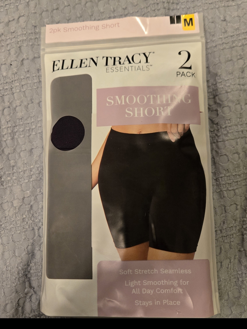 Ellen Tracy Black Smoothing Shorts - 2 Pack Size Medium